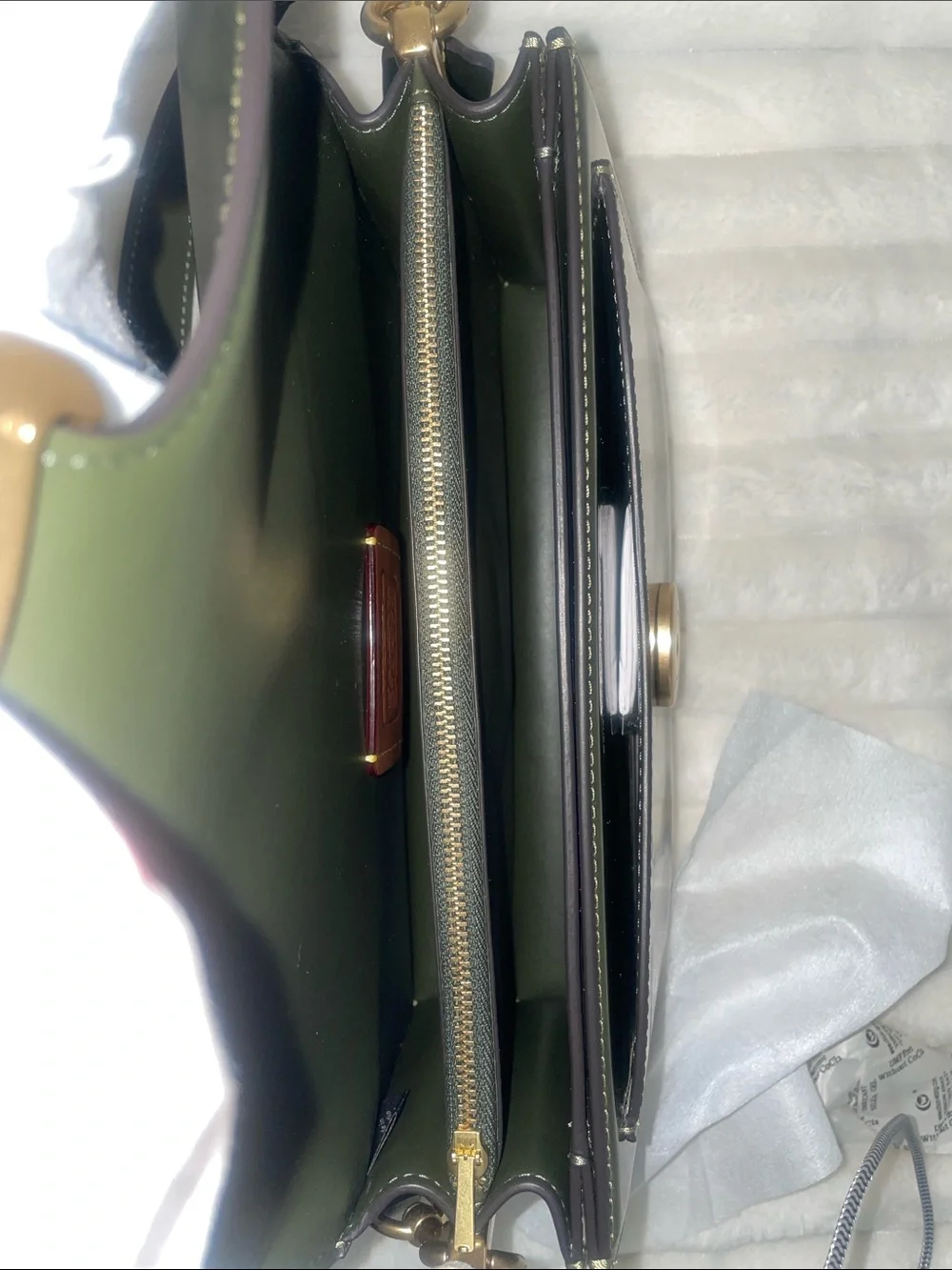 NWT Coach Tabby 26 in Olive Spazzolato  leather
